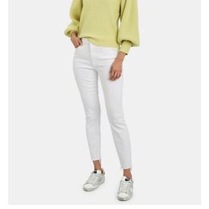 MOTHER High Waisted Looker Jeans Size 25 Ankle Fray Raw Hem